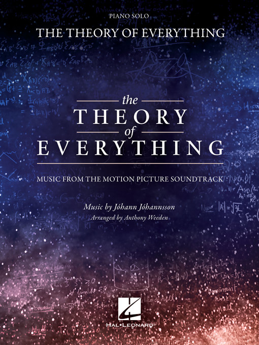 Title details for The Theory of Everything Songbook by Johann Johannsson - Available